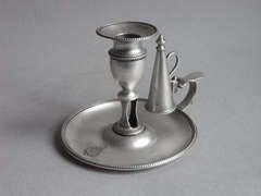 A George III antique silver Chamberstick