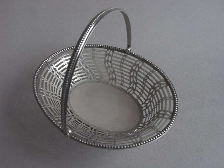 A George III Sweetmeat Basket made in London in 1780 by Hester Bateman