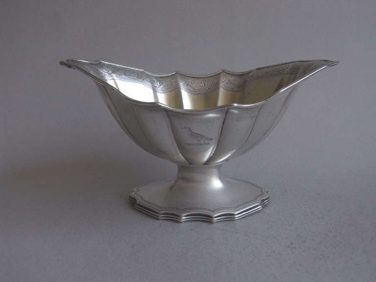 A rare pair of George III antique silver Baskets