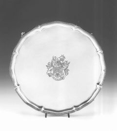 A George III Beaded Salver