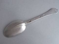 WILLIAM & MARY. A very fine Trefid Spoon