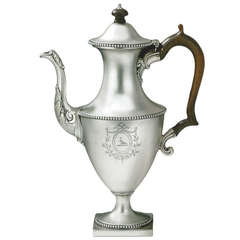 Very Fine George III Neoclassical Coffee Pot made in London