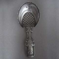 Antique A George III Hoof Caddy Spoon, John Bettridge, Birmingham, 1819