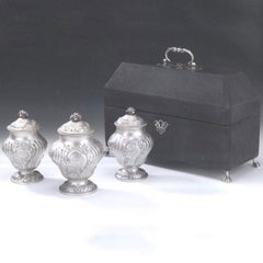 Antique An important set of early George III Tea Caddies