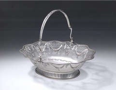 Antique A George III Bread/Cake Basket made in London in 1776 by William Plummer