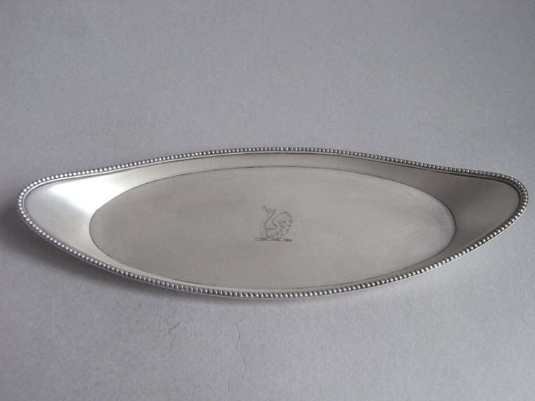 A pair of George III Oval Trays made in London in 1793 by Henry Chawner.