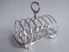 Antique A rare Toast Rack made in York in 1850 by Barber & Whitwell