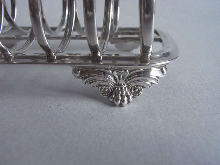 A rare Toast Rack made in York in 1850 by Barber & Whitwell