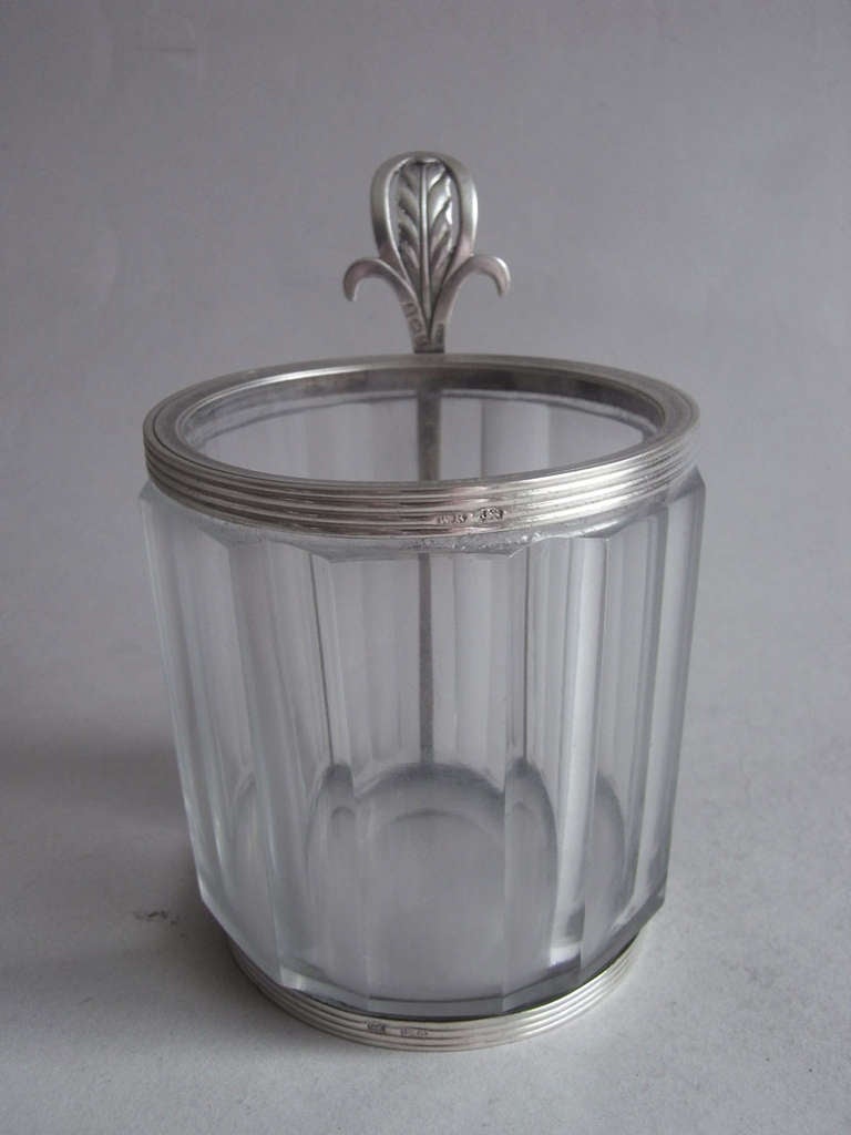 A rare George III silver mounted Cream Piggin, of large size