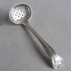 A George IV Kings Pattern Sifter Spoon, London, 1822, William Eaton