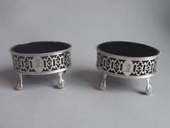 A pair of George III Salt Cellars