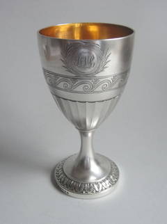 An unusual George III Drinking Goblet made by John Wakelin & Robert Garrard I.