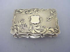A very fine silver gilt Vinaigrette made in Birmingham in 1846