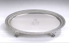 A rare George III Salver made in London in 1809 by John Crouch II