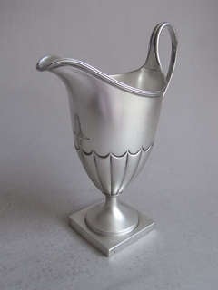 Antique A George III Helmet Milk Jug made in London in 1787 by Podio & Peterson