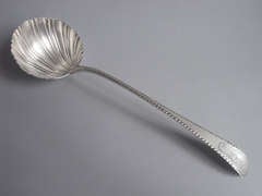An early George III Soup Ladle made in London in 1766