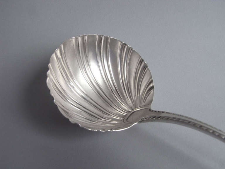 An early George III Soup Ladle made in London in 1766
