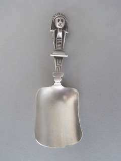 A very rare Sphinx Caddy Spoon made in Birmingham in 1881