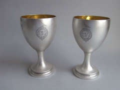 A fine pair of George III Wine Goblets made in London