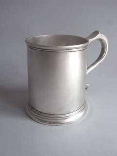 An early George I Mug made in London in 1716 by John Bache