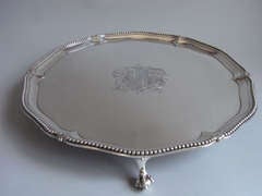 A George III Salver made in London in 1773 by John Carter
