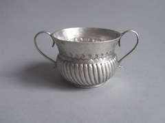 Antique A Queen Anne Britannia Standard miniature Porringer made in London in 1705