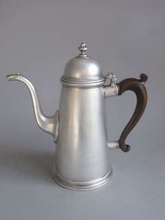 A fine George I Coffee Pot made in London in 1725 by John Gorsuch