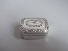 Antique A fine George III Vinaigrette made in Birmingham in 1802 by William Pugh.