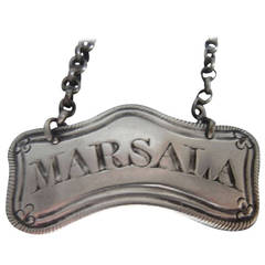 George IV Wine Label Made in London in 1829 by Rawlings 
Summers