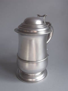 . An early George III Tankard made in Newcastle in 1769 by John Langlands.