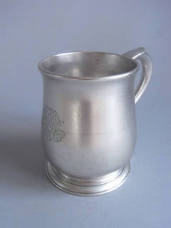 Antique A very fine George II Mug made in Newcastle in 1744 by Issac Cookson.