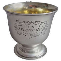 Used A George II Friendship Tot Cup made in London in 1733