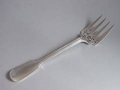 A fine Serving Fork made in London in 1869 by G R Elkington.