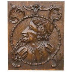 16th Century Oak Panel Depicting a Nobleman