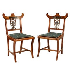 Set of 8 Antique Italian Dining Chairs
