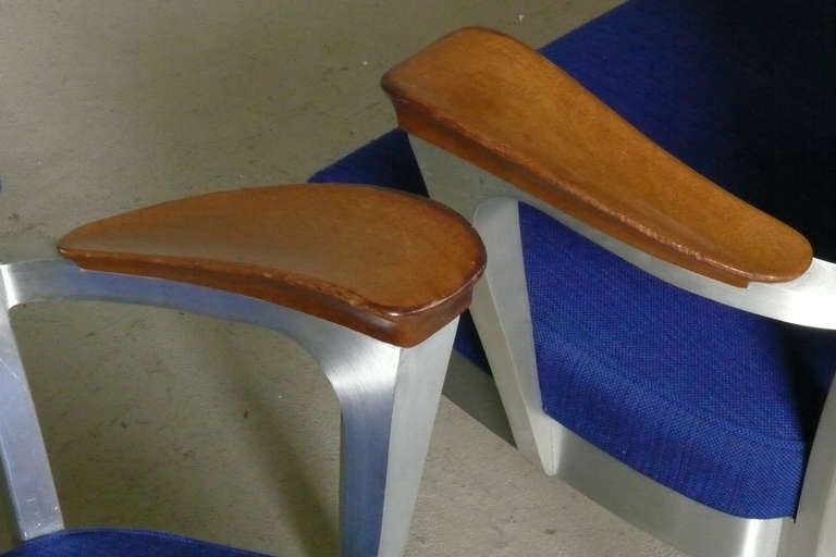 Mid-20th Century Set of 4 1960s Shaw Walker Armchairs