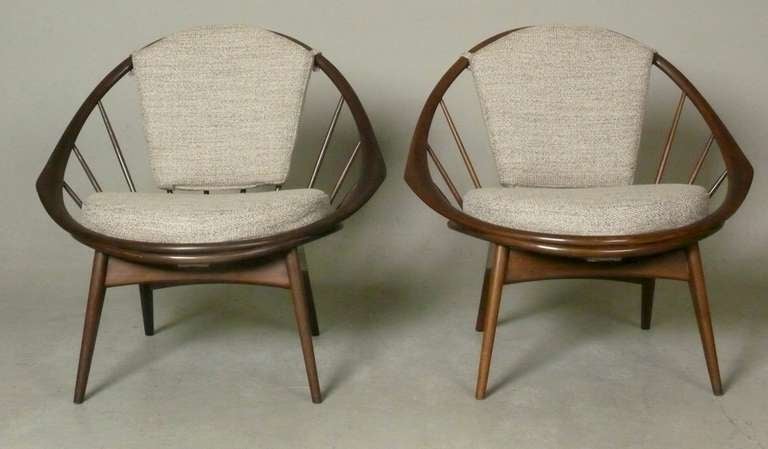 Pair of Ib Kofod-Larsen chairs In Excellent Condition In Atlanta, GA