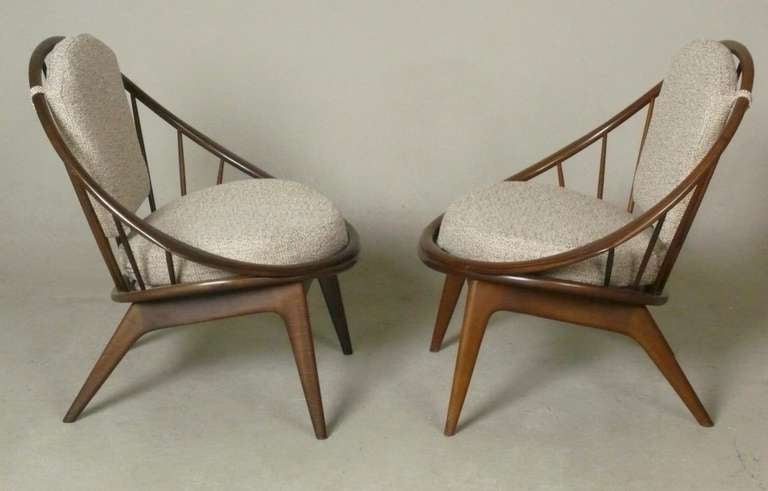 Mid-Century Modern Pair of Ib Kofod-Larsen chairs