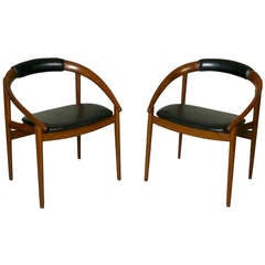 Pair of 1960s Armchairs Attributed To Hovmand Olsen