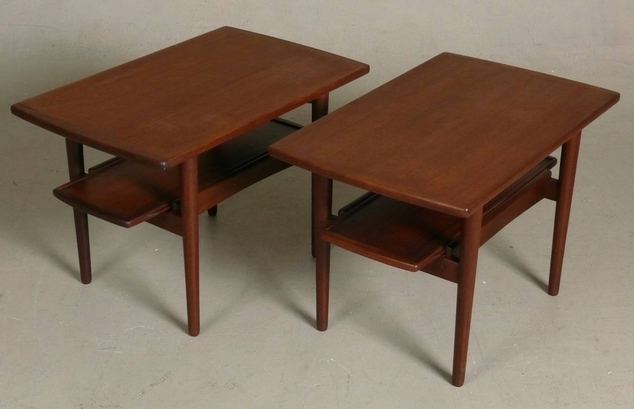 Pair of Teak Side Tables by Bramin 4