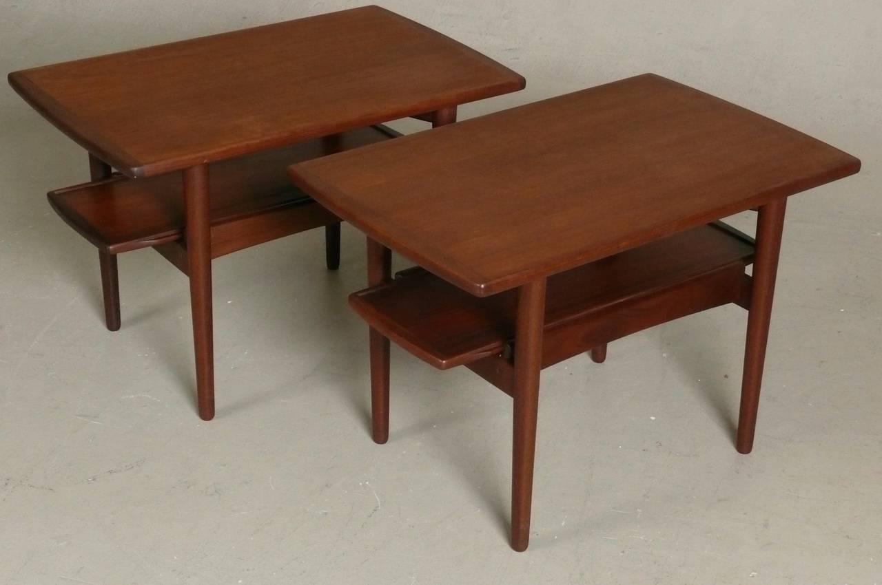 Pair of Teak Side Tables by Bramin 2