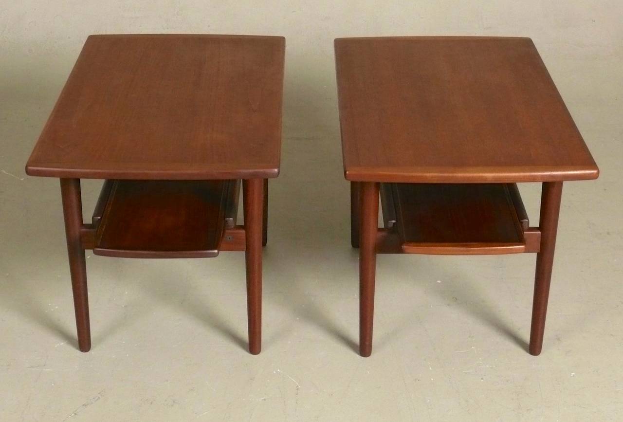 Pair of Teak Side Tables by Bramin 3