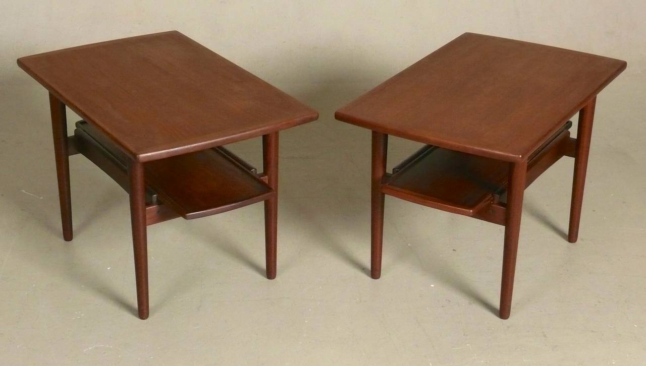 Pair of Teak Side Tables by Bramin 1