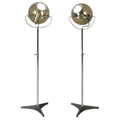 Pair of C.1970 Adjustable Floor Lamps By Frank Ligtelijn For Raak