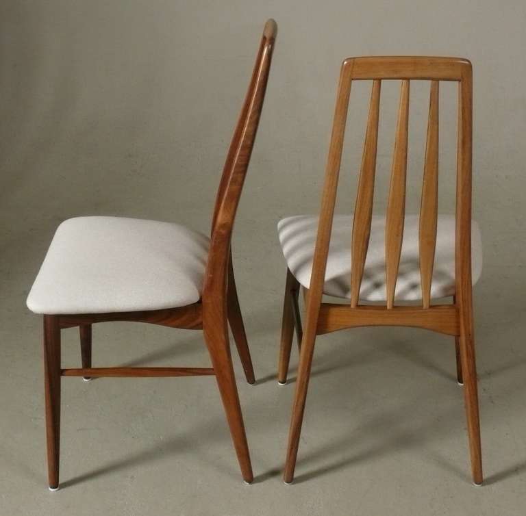 Mid-Century Modern Set of 8 Rosewood Eva Dining Chairs by Niels Koefoed