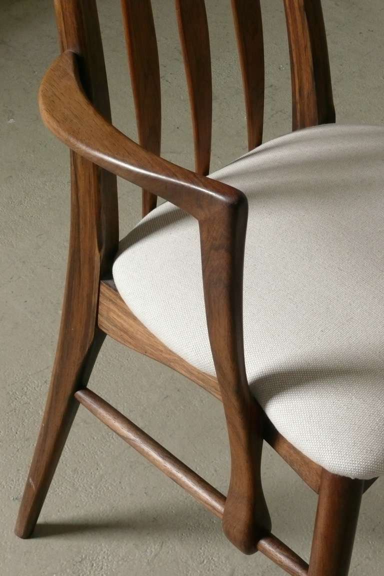 Late 20th Century Set of 8 Rosewood Eva Dining Chairs by Niels Koefoed