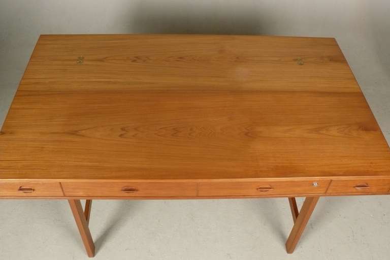 Late 20th Century Jens Quistgaard Flip Top Desk in Teak