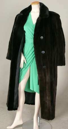 Stunning Vintage Galanos Full Length Mink Coat