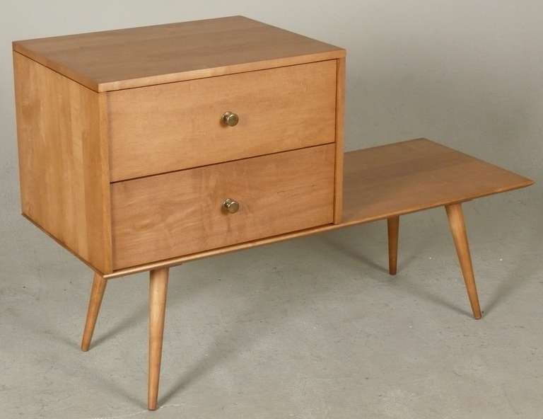 Early Paul McCobb Bench with Drawers