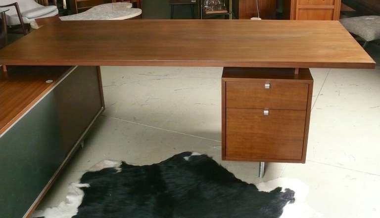 1960s George Nelson Executive Desk with Credenza 2